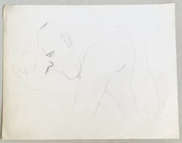 Pierre TAL COAT (1905-1985) - Visages d'homme - Main - Jeune fille - 3 crayons…