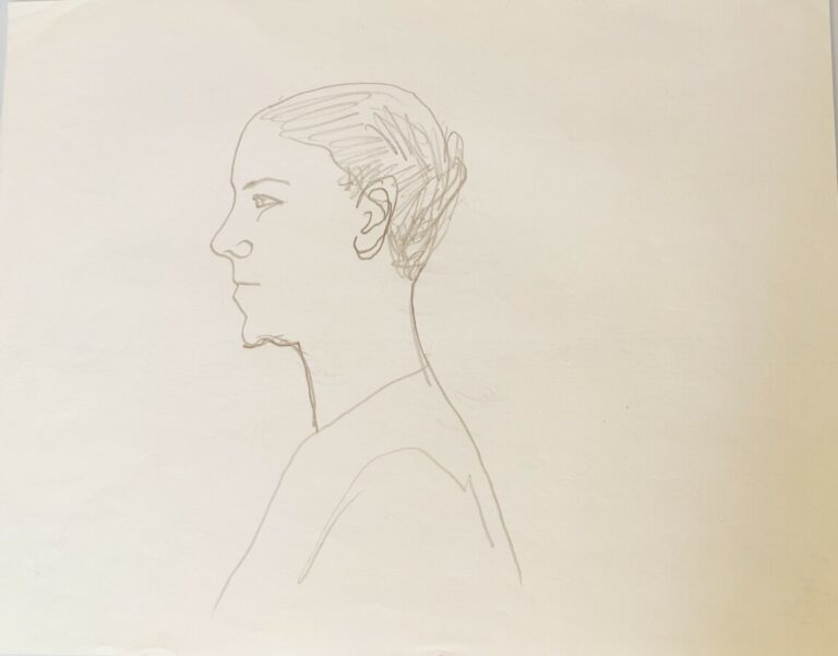Pierre TAL COAT (1905-1985) - Visages d'homme - Main - Jeune fille - 3 crayons…