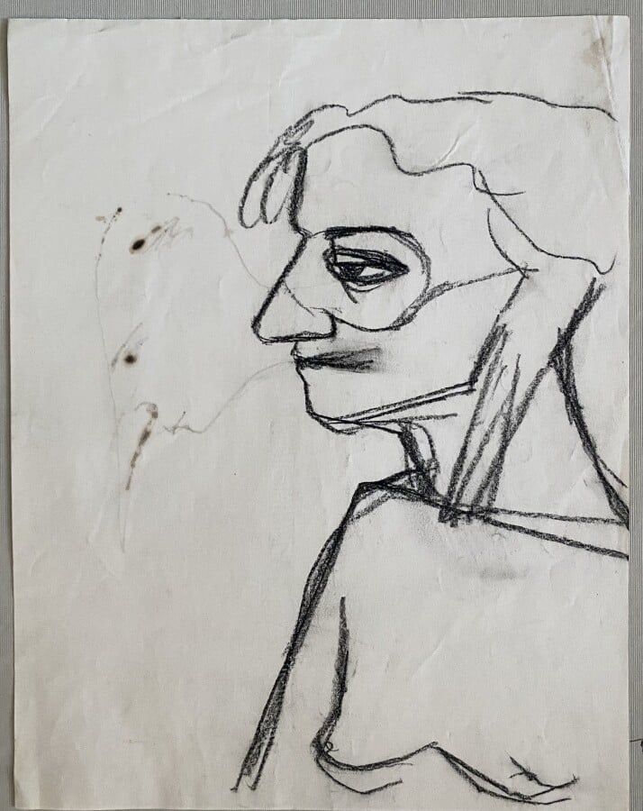 Pierre TAL COAT (1905-1985) - Visages ( un double face )- Personnages - Un cray…
