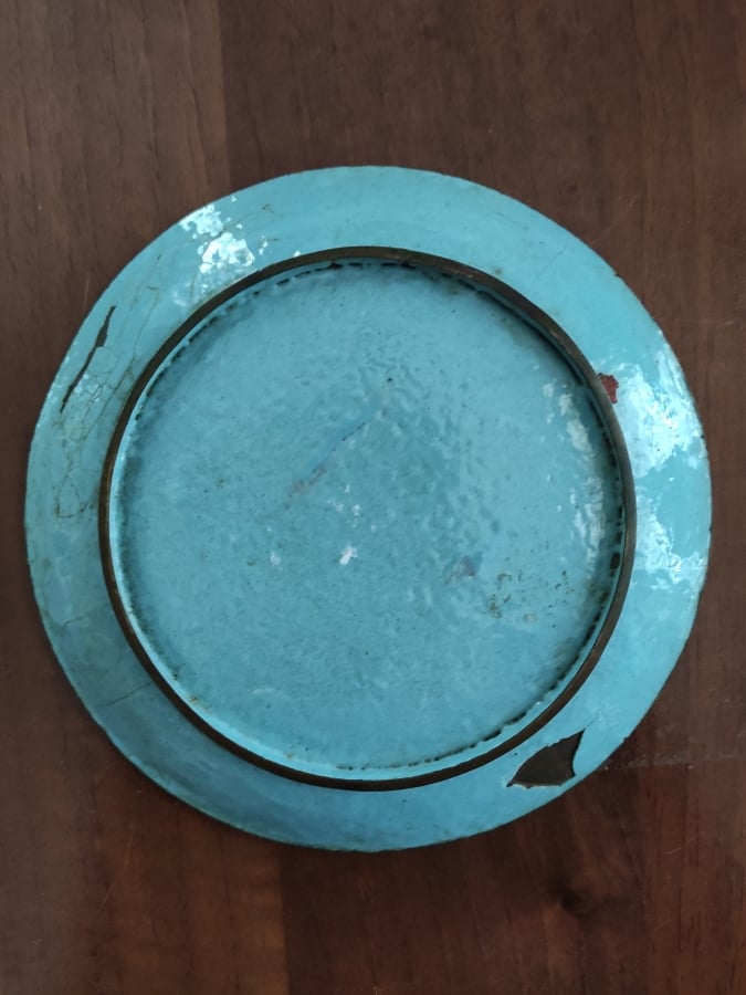 PLAT A OFFRANDES EN EMAUX SUR CUIVRE DE HUÊ / PHAP LAM - Vietnam, Dynastie des…