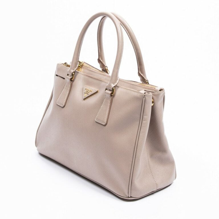 PRADA - Sac "Galleria" - "Galleria" bag - - Cuir Saffiano rose thé - Pink Saffi…