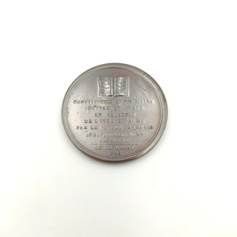 Révolution Française. Convention (1792-1795). Médaille en bronze par Duvivier,…