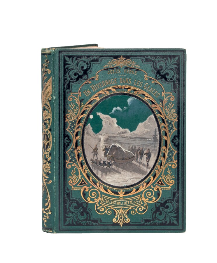 [Terres polaires] Un hivernage dans les Glaces par Jules Verne. Illustrations p…