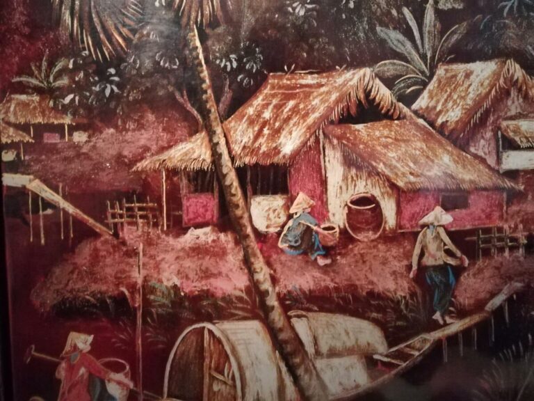 THANH LAP (Vietnam / Indochine, XXe siècle) - Le Mékong animé de sampans aux ri…