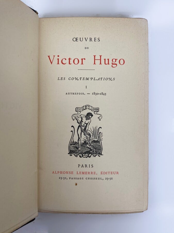 Victor HUGO, Paris, Editions Hetzel -Quantin - OEuvres complètes de Victor Hugo…