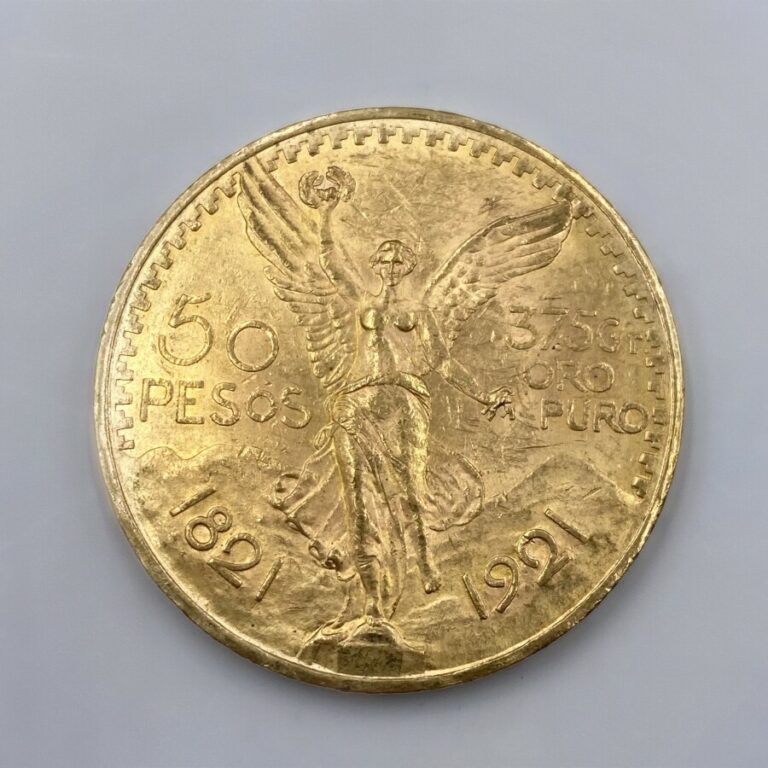 1 pièce de 50 pesos en or 1921 - Poids : 41g