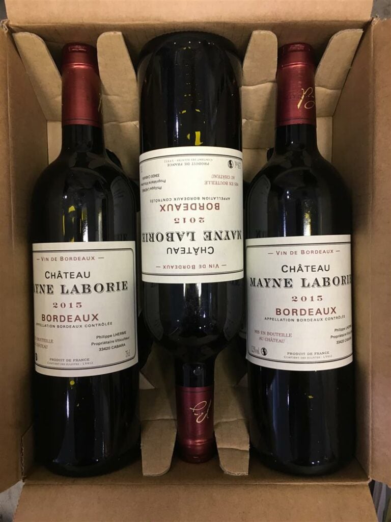 6 bouteilles, CHATEAU MAYNE-LABORIE, 2015.