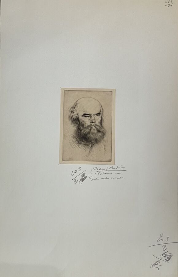 Edgar CHAHINE (1874-1947) - Portrait de Verlaine circa 1925 ; portrait de Baude…