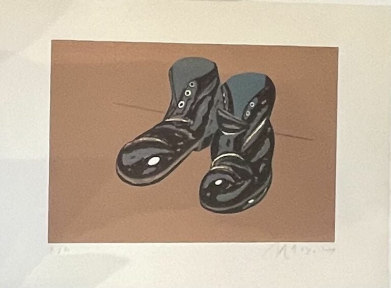 Eduardo ARROYO (1937-2018) - Souliers, 1979 - Lithographie en couleurs, signée,…