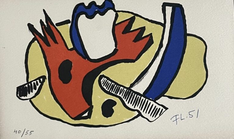 Fernand LÉGER (1881-1955) - Nature morte, 1951 ( Saphire 109) - Lithographie en…