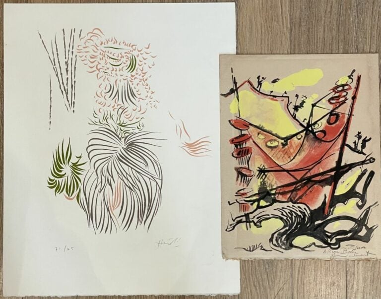 Jacques HÉROLD (1910-1987) - Composition - Lithographie en couleurs sur arches,…