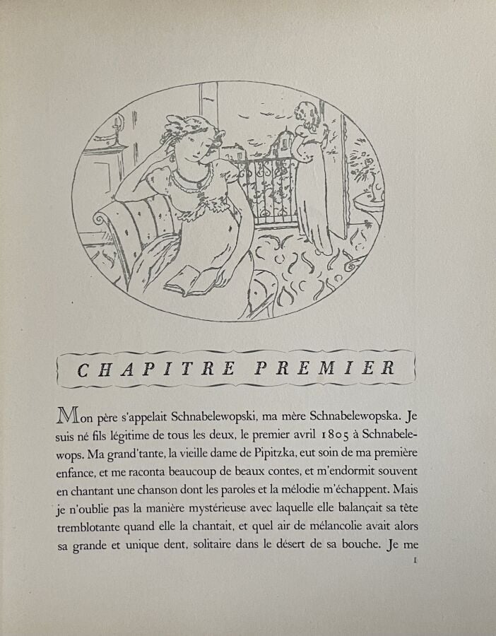 Jules PASCIN (1885-1930) - Heinrich Heine, Mémoires de M. Schnabelewopski, Fils…