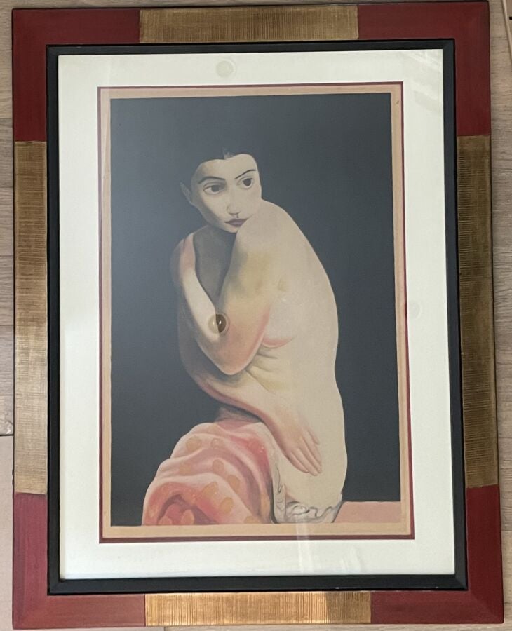 Moïse KISLING (1891-1953) - Kiki de Montparnasse (nu assis) circa 1925 - Aquati…