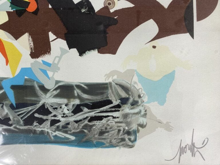 Raymond MORETTI (1931-2005) - Composition - Lithographie - Signée en bas à droi…