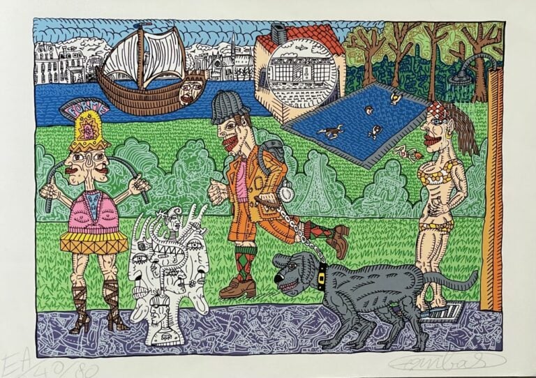 Robert COMBAS (1957-) - Sans titre, 2006 - Sérigraphie en couleurs, signée et j…