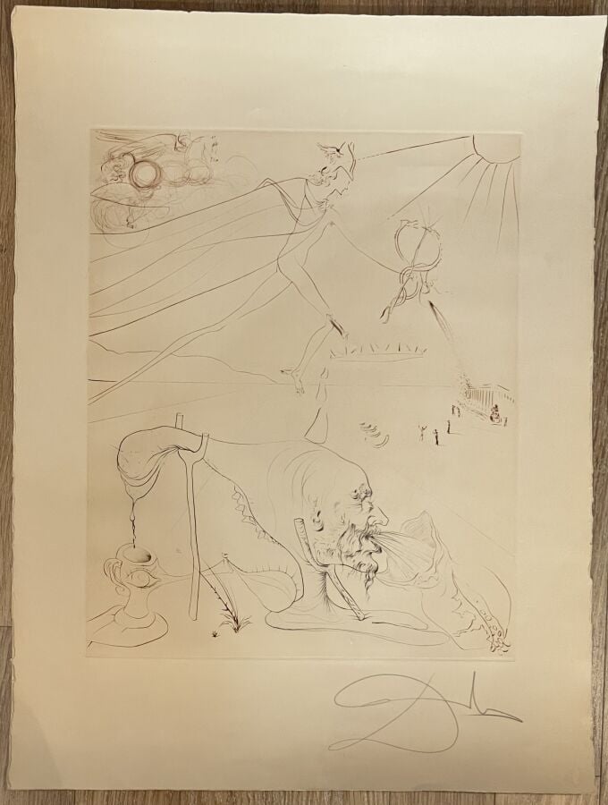 Salvador DALI (1904-1989) - L'alchimiste, 1973-1975, (Lopsinger 581) - Eau-fort…