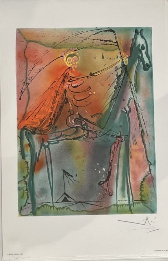 Salvador DALI (1904-1989) d'après, - Les Chevaux de Dali, 1983, - Cinq (sur 18)…