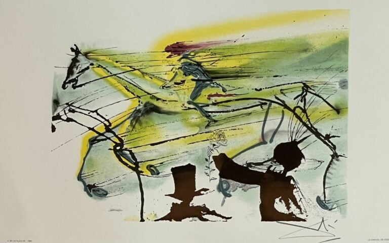 Salvador DALI (1904-1989) d'après, - Les Chevaux de Dali, 1983, - Cinq (sur 18)…