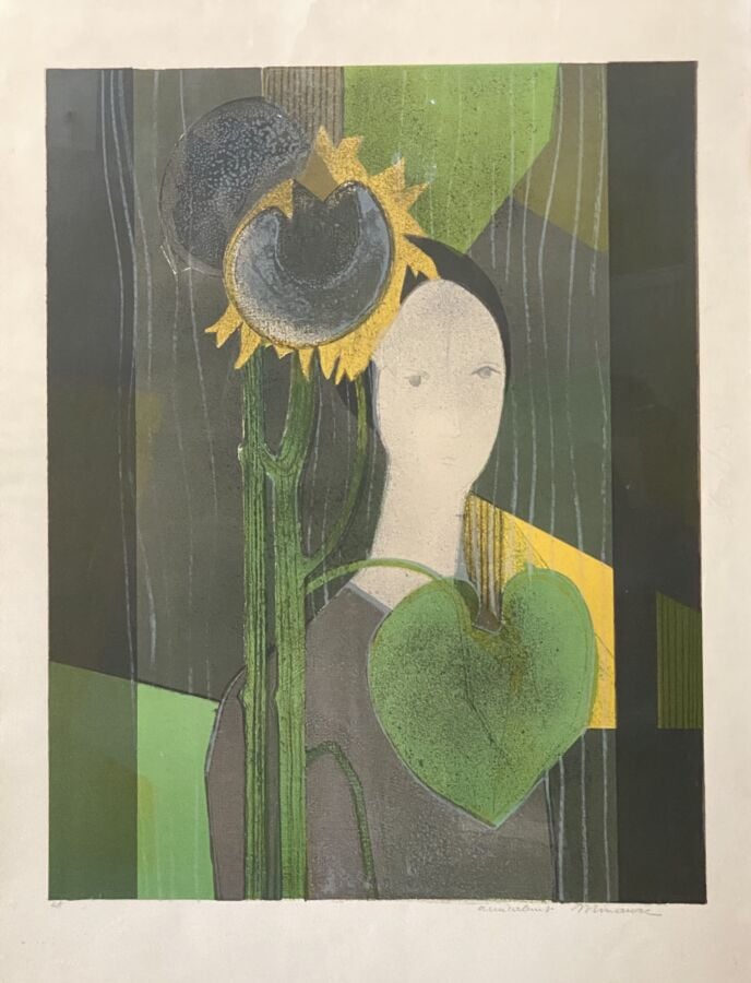 Simon SEGAL (1898-1969) (d'apres) - Jeune garçon - Lithographie en couleurs, si…