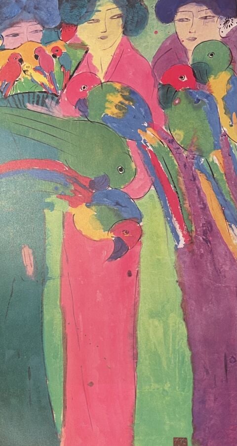 Wallace TING- Wallace Ting, Peintures sur papier de riz, Yves Rivière, Éditeur…