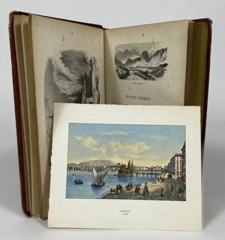 [A.Laporte:En Suisse le sac au dos].Edité à Paris chez Théodore Lefèvre.Relié,i…