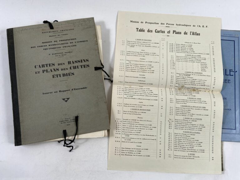 AFRIQUE ÉQUATORIALE FRANÇAISE Mission de prospection des forces hydrauliques de…