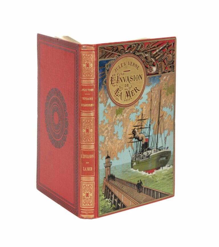 [Afrique] L'Invasion de la mer par Jules Verne. Illustrations par George Roux.…
