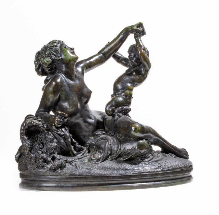 Albert-Ernest de CARRIER-BELLEUSE (1824-1887) (d'après) - Psyche et Cupidon - B…