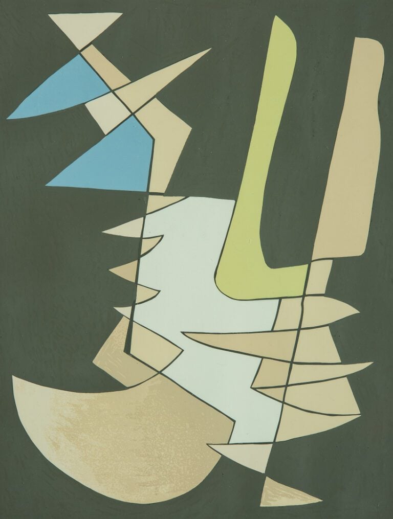 Alberto MAGNELLI (1888-1971). - Composition abstraite - Lithographie sur papier…