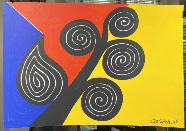 Alexandre CALDER ( 1898-1976) (d'après) - Spirale , 1969 - Lithographie en coul…