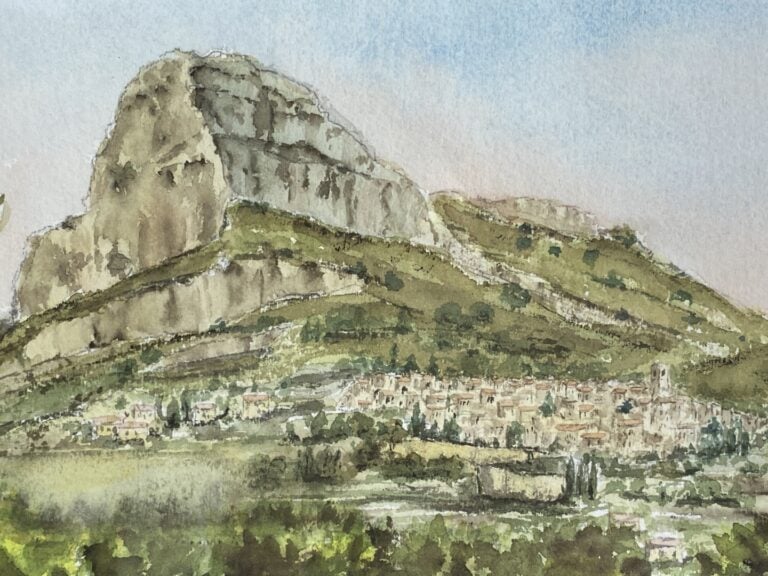 Alexis MOSSA (1846-1926) - Paysage - Deux aquarelles sur papier - L'une signée,…