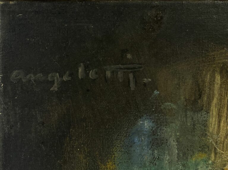 Alfred ANGELETTI (1919-1991) - Nu féminin - huile sur toile - Signée en haut à…