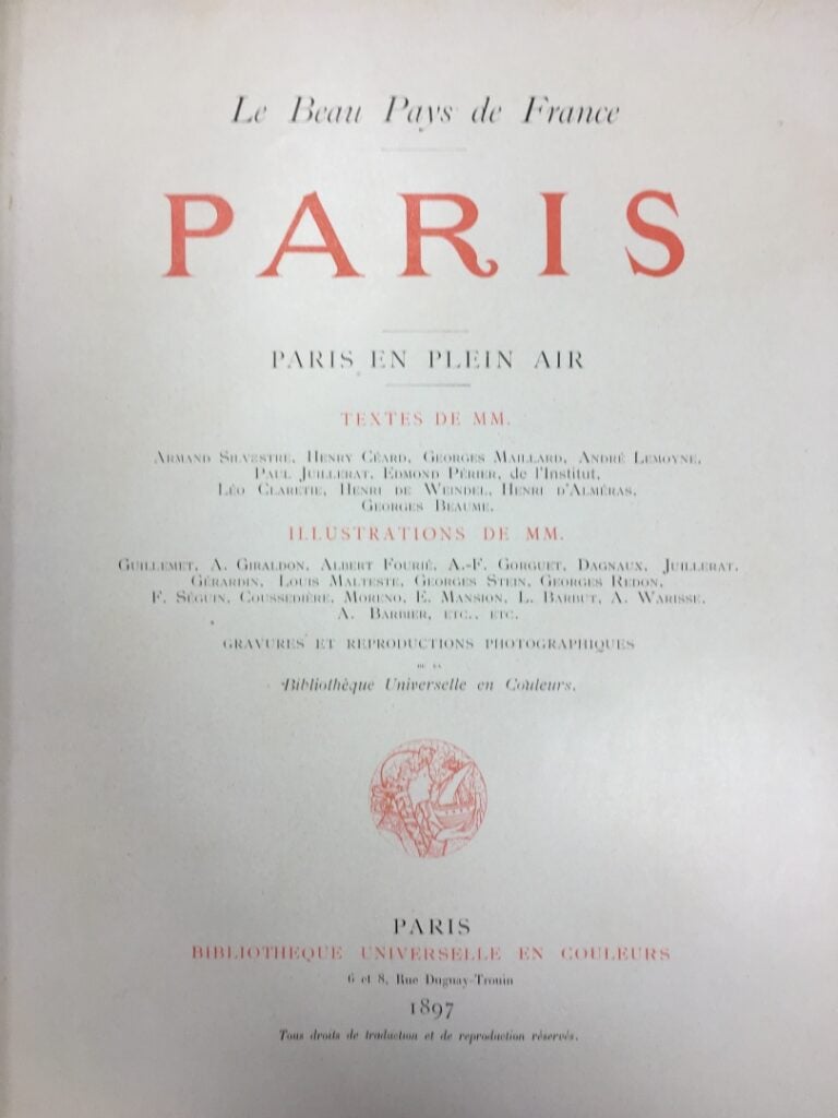 Alfred ROBIDA, Paris de siècle en siècle - Et Le beau Pays de France, Paris en…