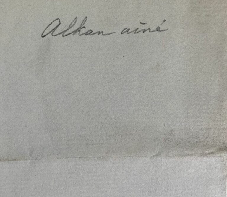 Alkan, C.V. L.a.s. - Lettre concernant la musique bachique.