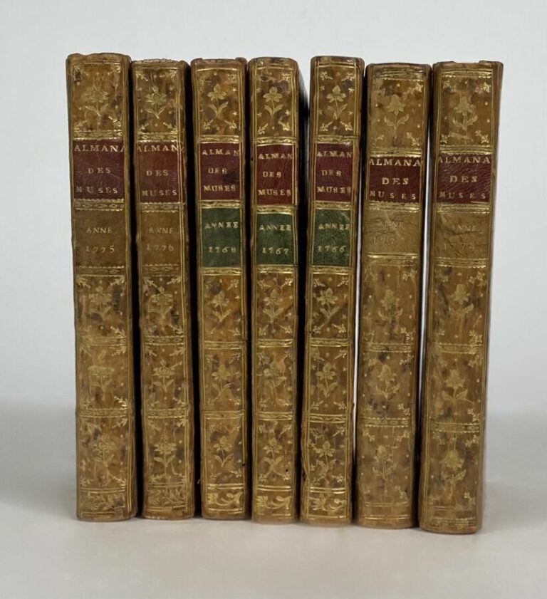 Almanach des muses P., Delalain, (1770). - 7 vols in-16.