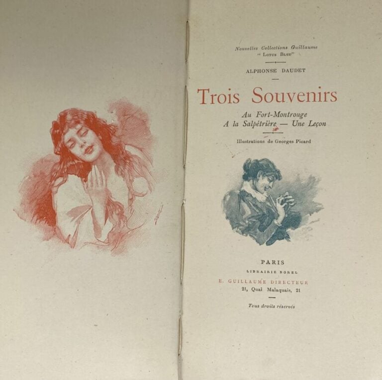 [Alphonse Daudet:Trois souvenirs].Edité à Paris par E.Guillaume Directeur en 18…