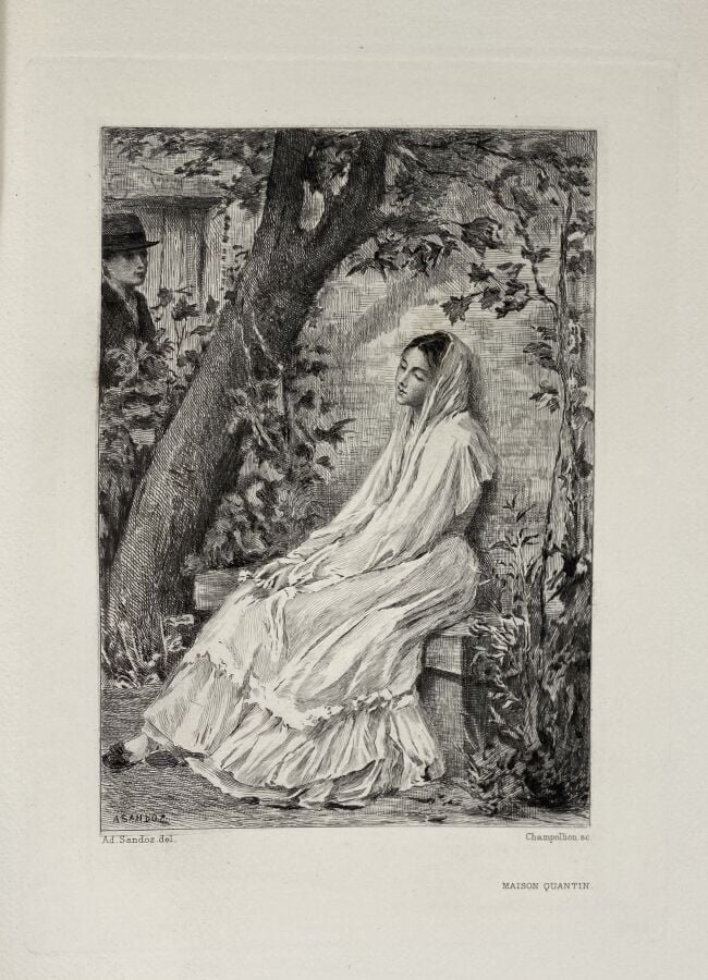 [Alphonse de Lamartine:Raphael.Edité à Paris par Maison Quentin.Broché,In12.Bel…