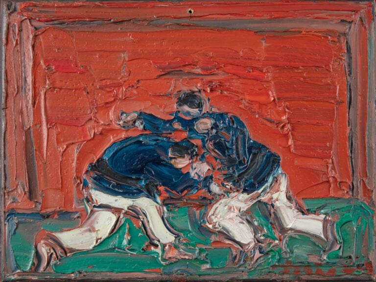 André COTTAVOZ (1922-2012). - Yoseikan - Huile sur panneau, signée en bas à dro…