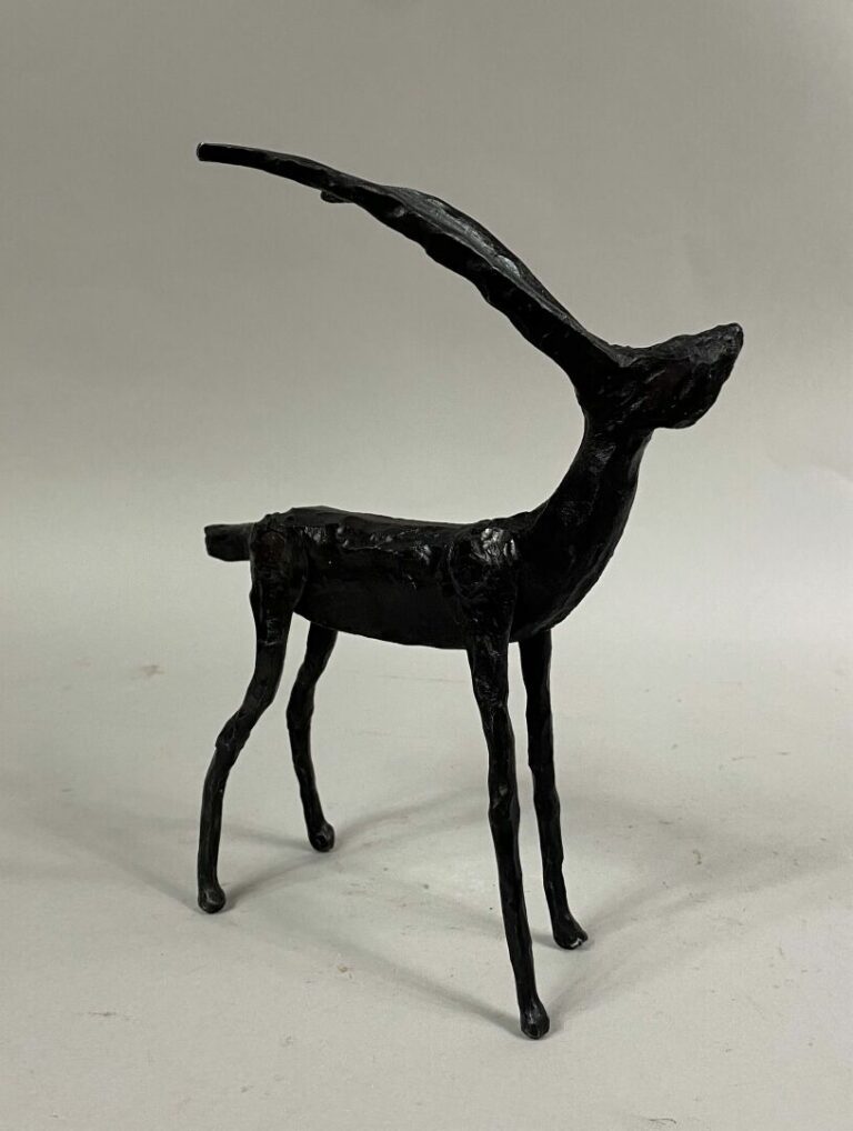 André FABRE (1920-2011) - Antilope - Sculpture en acier forgé - Années 1950/196…
