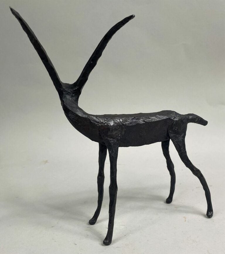André FABRE (1920-2011) - Antilope - Sculpture en acier forgé - Années 1950/196…