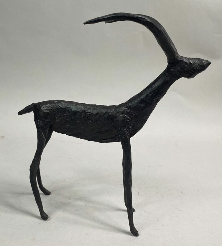 André FABRE (1920-2011) - Antilope - Sculpture en acier forgé - Années 1950/196…