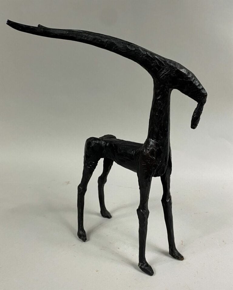 André FABRE (1920-2011) - Antilope - Sculpture en acier forgé - Années 1960/197…