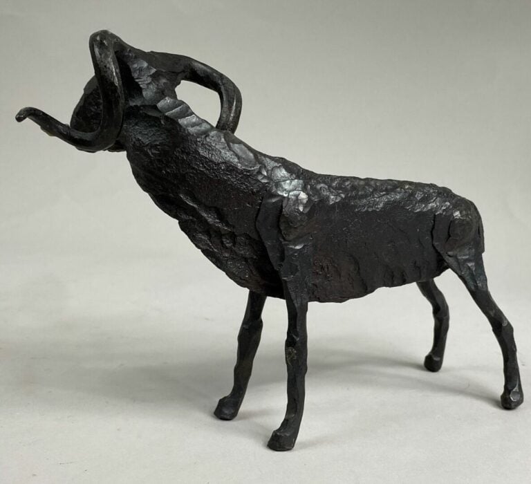 André FABRE (1920-2011) - Bélier - Sculpture en acier forgé - Années 1960 - 13…