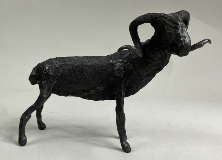 André FABRE (1920-2011) - Bélier - Sculpture en acier forgé - Années 1960 - 13…