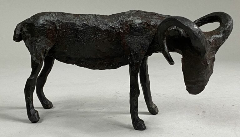 André FABRE (1920-2011) - Bélier - Sculpture en acier forgé - Années 1960 - 8,5…
