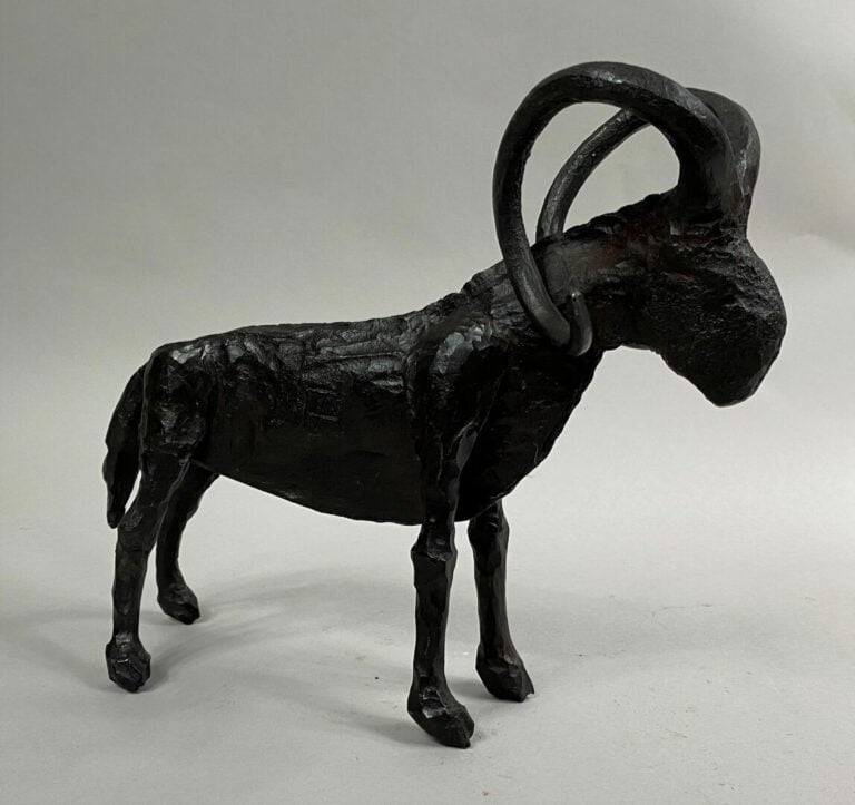 André FABRE (1920-2011) - Bélier - Sculpture en acier forgé - Années 1970 - 20…