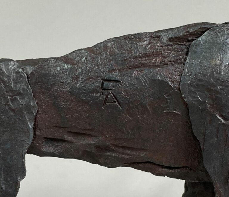 André FABRE (1920-2011) - Bison - Sculpture en acier forgé - Années 1950/1960 -…