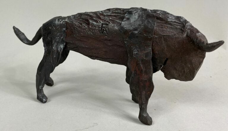 André FABRE (1920-2011) - Bison - Sculpture en acier forgé - Années 1950/1960 -…