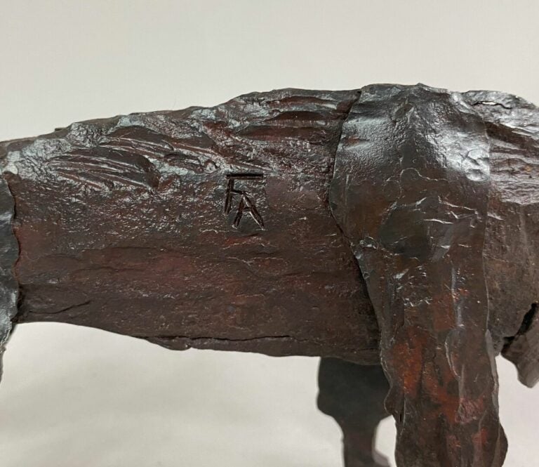 André FABRE (1920-2011) - Bison - Sculpture en acier forgé - Années 1950/1960 -…