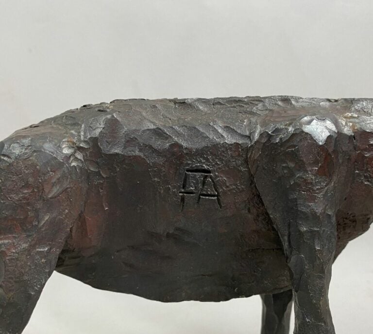André FABRE (1920-2011) - Bouc - Sculpture en acier forgé - Années 1970 - 33,5…